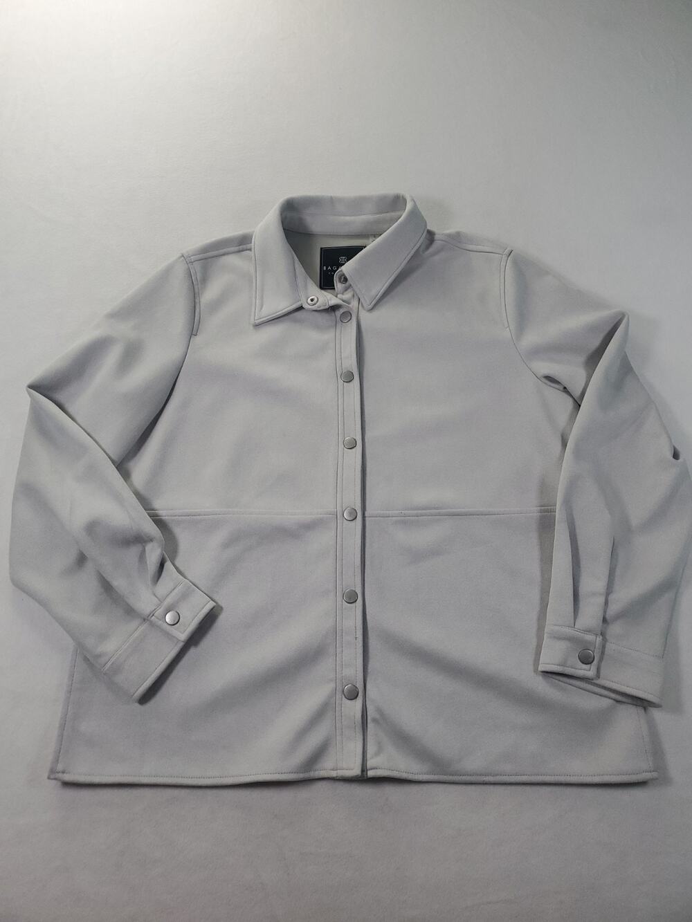 Bagatelle Collection Shirt Women’s Large, Long Sleeve For Suede Shirt/Jacket